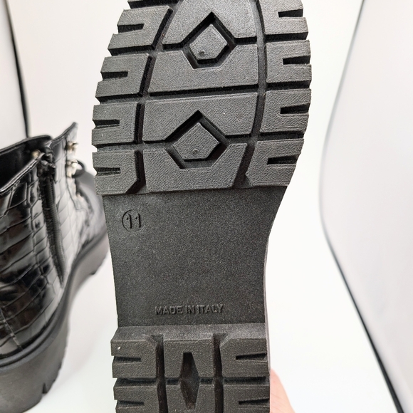 Steve Madden Keeghan combat black boots size 11 - Picture 9 of 13